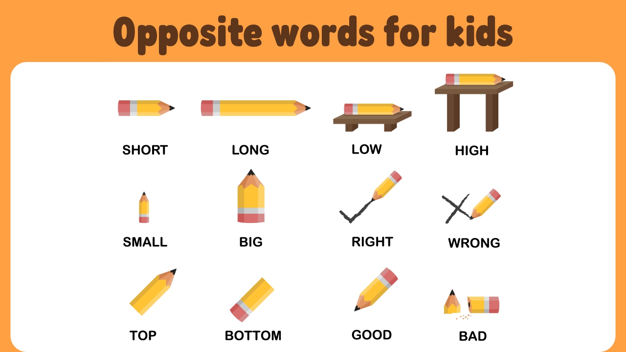 Opposite Words for Kids – A to Z