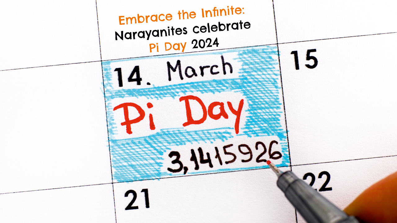 Embrace the Infinite: Narayanites celebrate Pi Day 2024