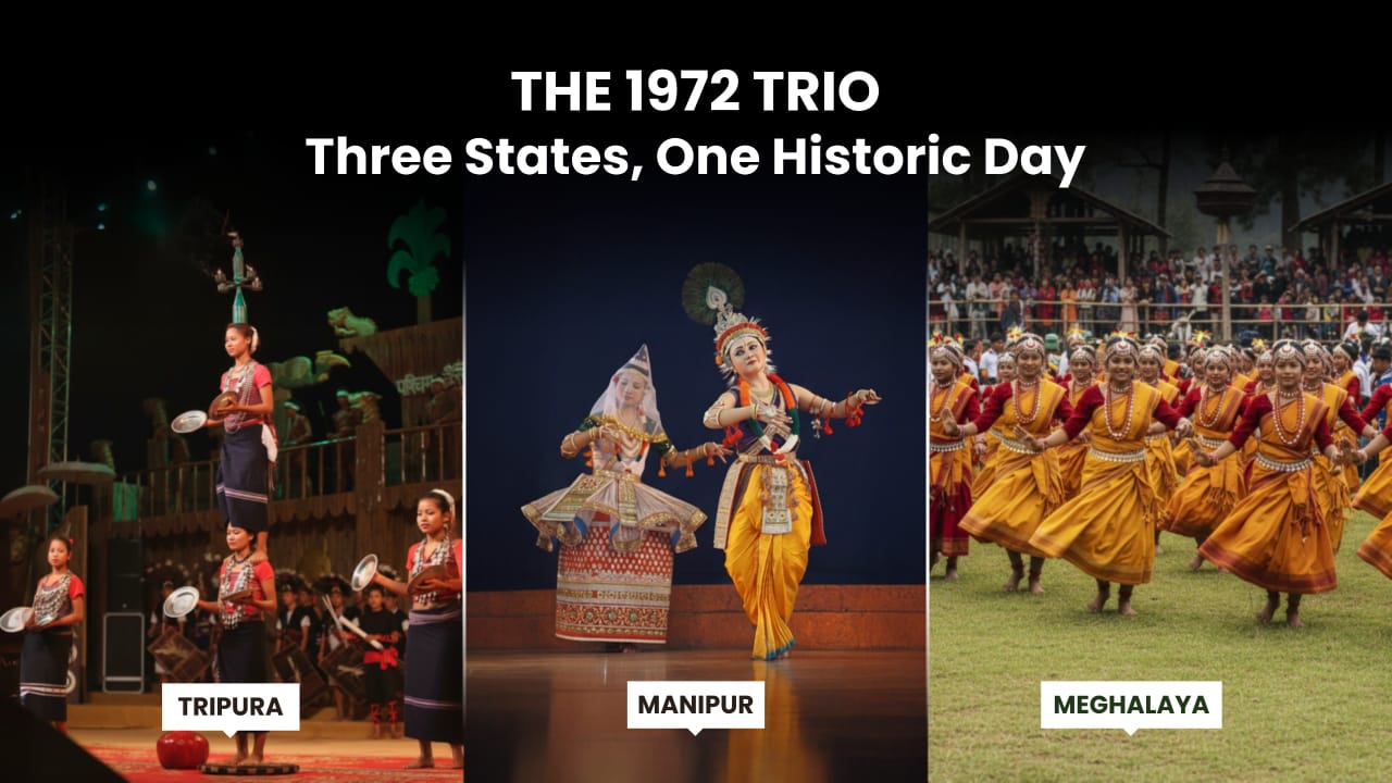 1972 Trio | Heritage, History and Culture of Tripura, Manipur and Meghalaya