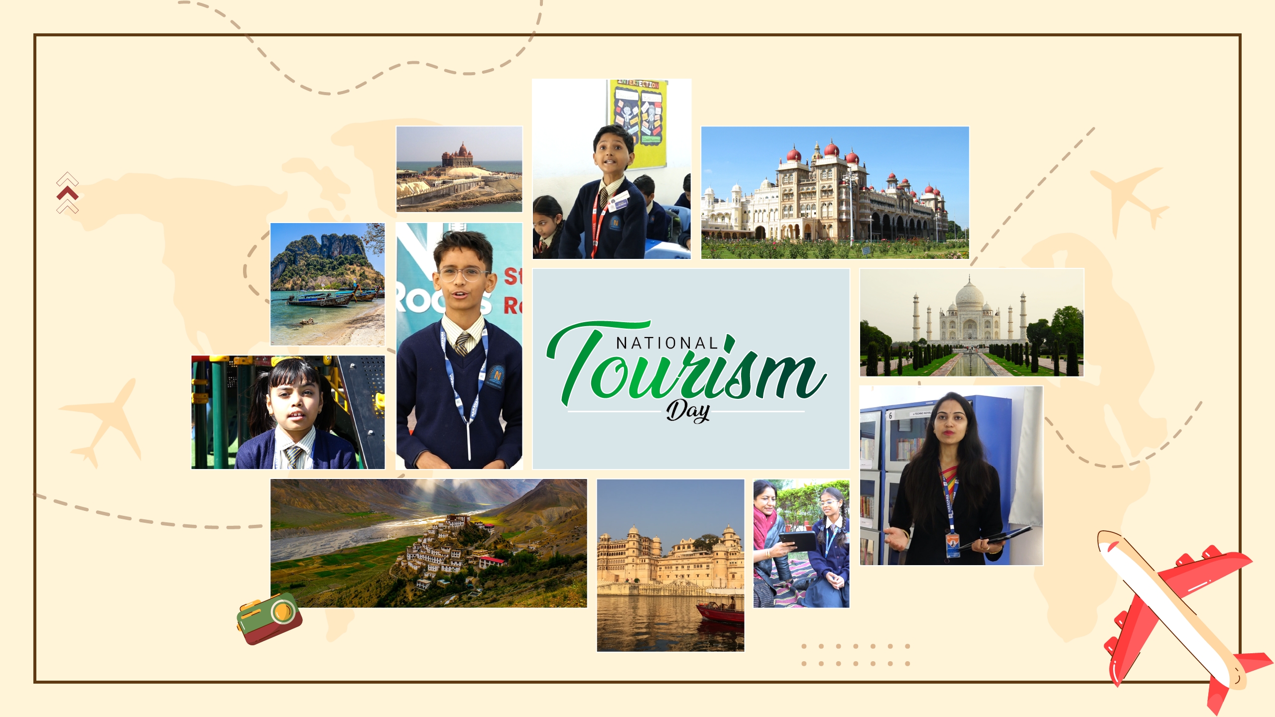 Exploring India’s Treasures: National Tourism Day Celebration at Narayana Schools