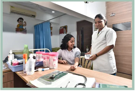 Campus medical care and student health room