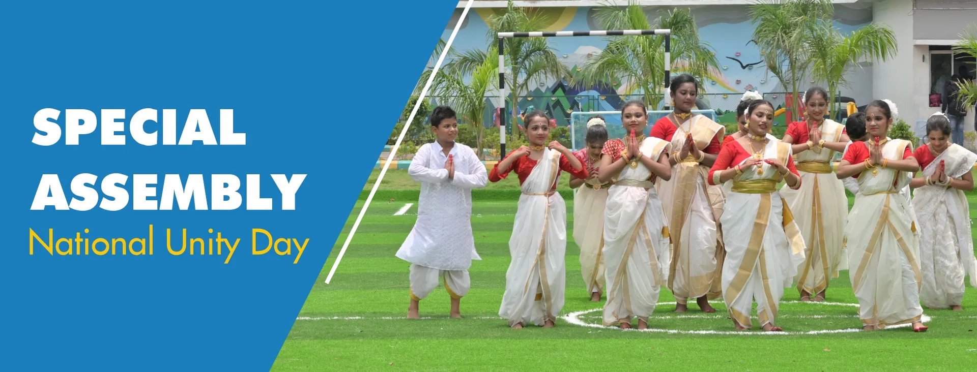 Cultural performance during morning gathering