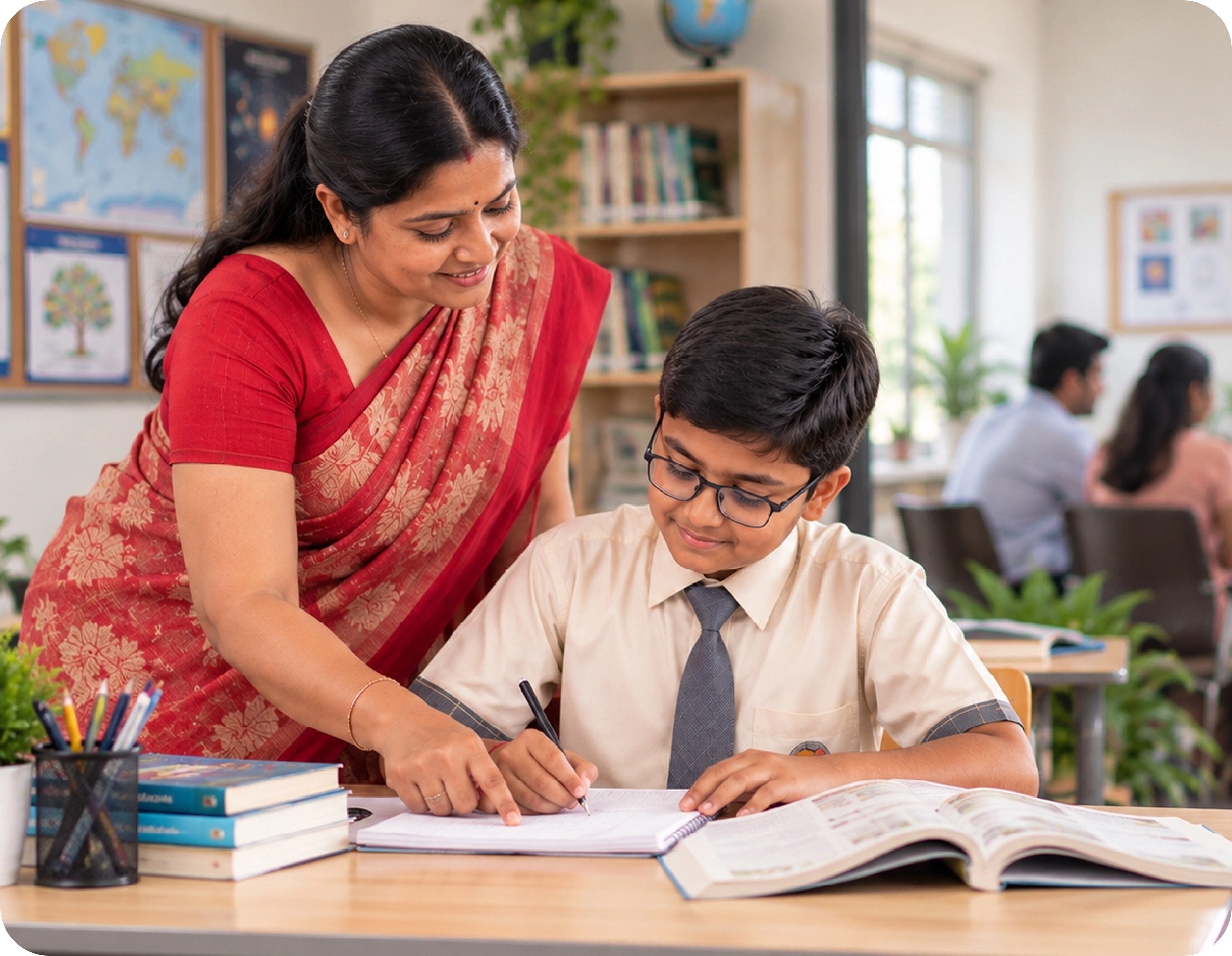 Tests and remedial teaching sessions
